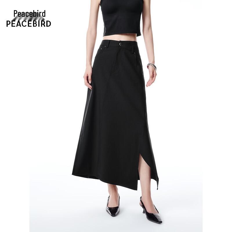 PEACEBIRD A-Line High-Waist Midi Dress S