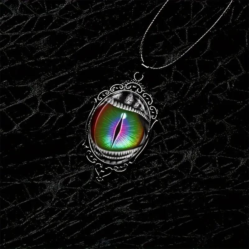 Pendant Haute Gothic Punk Victorian Style Devil Eye Necklace