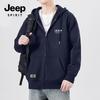 JEEP SPIRIT Men's Hooded Knit Cardigan Jacket