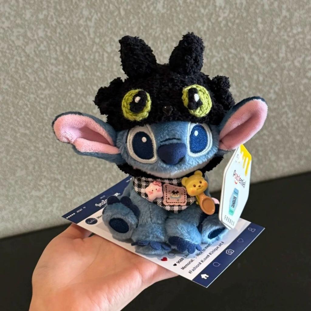 Potdemiel Authentic Stitch Toothless Bag Pendant Backpack Stitch Keychain Cute Plush Doll Birthday Gift Car Hanging Premium Gift