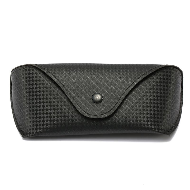 

Стильный черный квадратный футляр для очков с защитой от давления, на кнопке и молнии