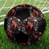 Pallone Calcio a 5 Ronaldo Colorato Per Tutte le Età Misura 5 Cucito a Macchina PVC Pronto per la Competizione Resistente Ad Alto Rimbalzo