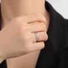 Stainless Steel Filigree Flower Ring Aesthetic Bohemian Women Rings Band Jewelry Birthday Gift