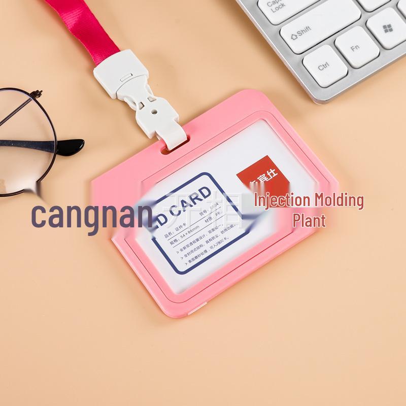 Double-Sided Transparent Colored ID Badge Holder Sleeve