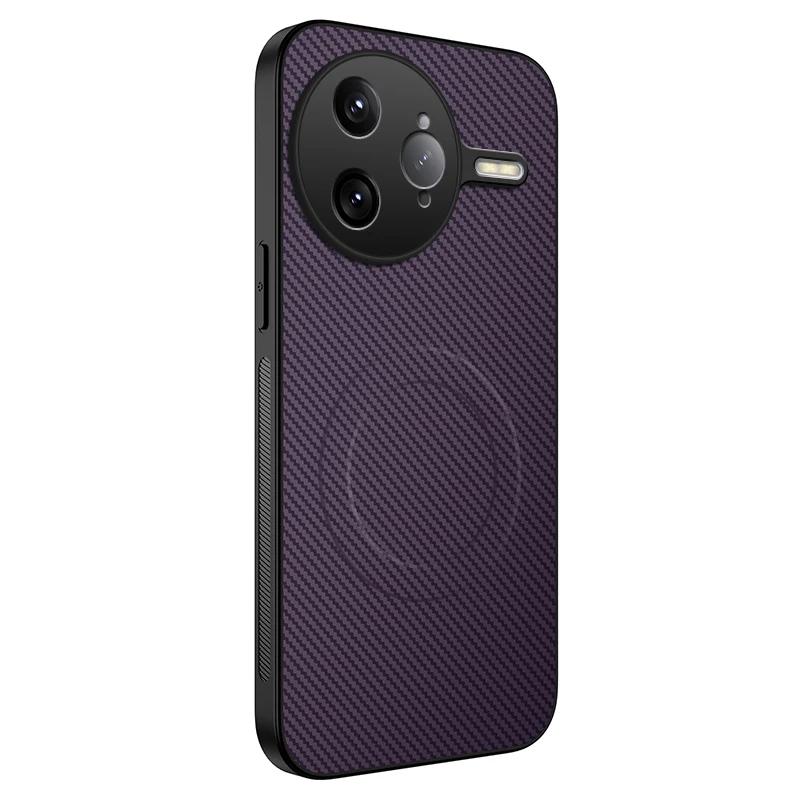 For Redmi K80 Pro Phone Case Magnetic Wireless Charging Full Lens Protection Shockproof Silicone Leather Back Cover Shell Cases