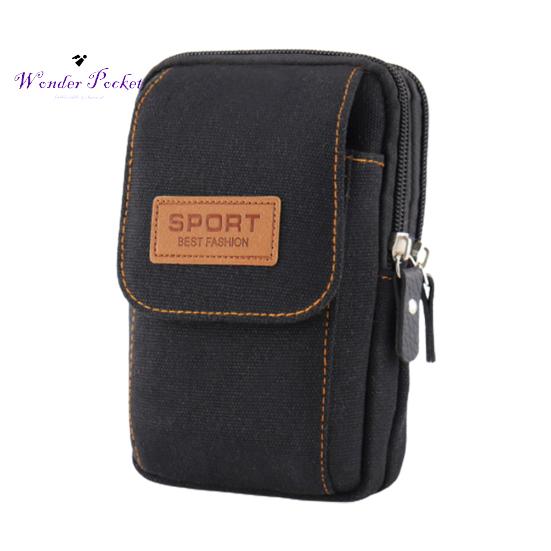 

Удобный поясной кошелек-органайзер, водонепроницаемый, большой емкости B чёрный