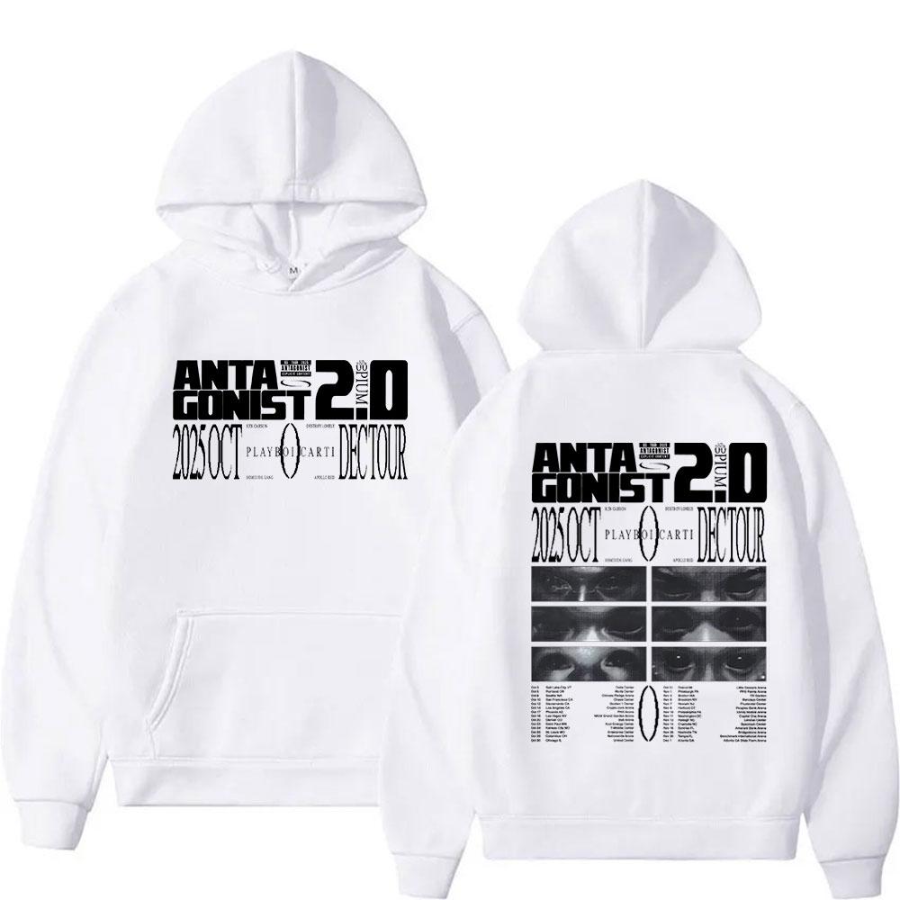 Raper PLAYBOI CARTI ANTAGONIST Tour Album Nowa Bluza Mężczyźni Kobiety Moda Długi Rękaw Oversize Bluza Hip Hop Streetwear