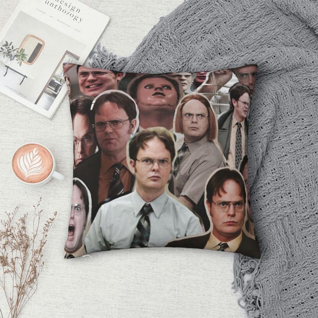 Dwight Schrute - The Office Square Pillowcase Pillow Cover Cushion Throw Pillow For Home Sofa Living Room
