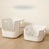 Open Cat Litter Box Extra Large Anti-Splash Cat Toilet Thickened and Deepened Giant Cat Litter Box