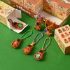 24Pcs Cartoon Capybara Keychain Blind Box Cute Bag Pendant Backpack Hanging Decoration Car Keyring For Children Gift