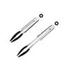 Silicone Tongs Set 2PC Stainless Steel Kitchen Utensils Heat Resistant Non-Stick Soft Grip Locking Dishwasher Safe Cooking Tools