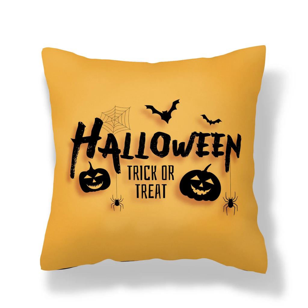 Pumpkin Collection Halloween Themed Pillowcase Sofa Cushion Cover Holiday Gift Party Decoration Home Decor