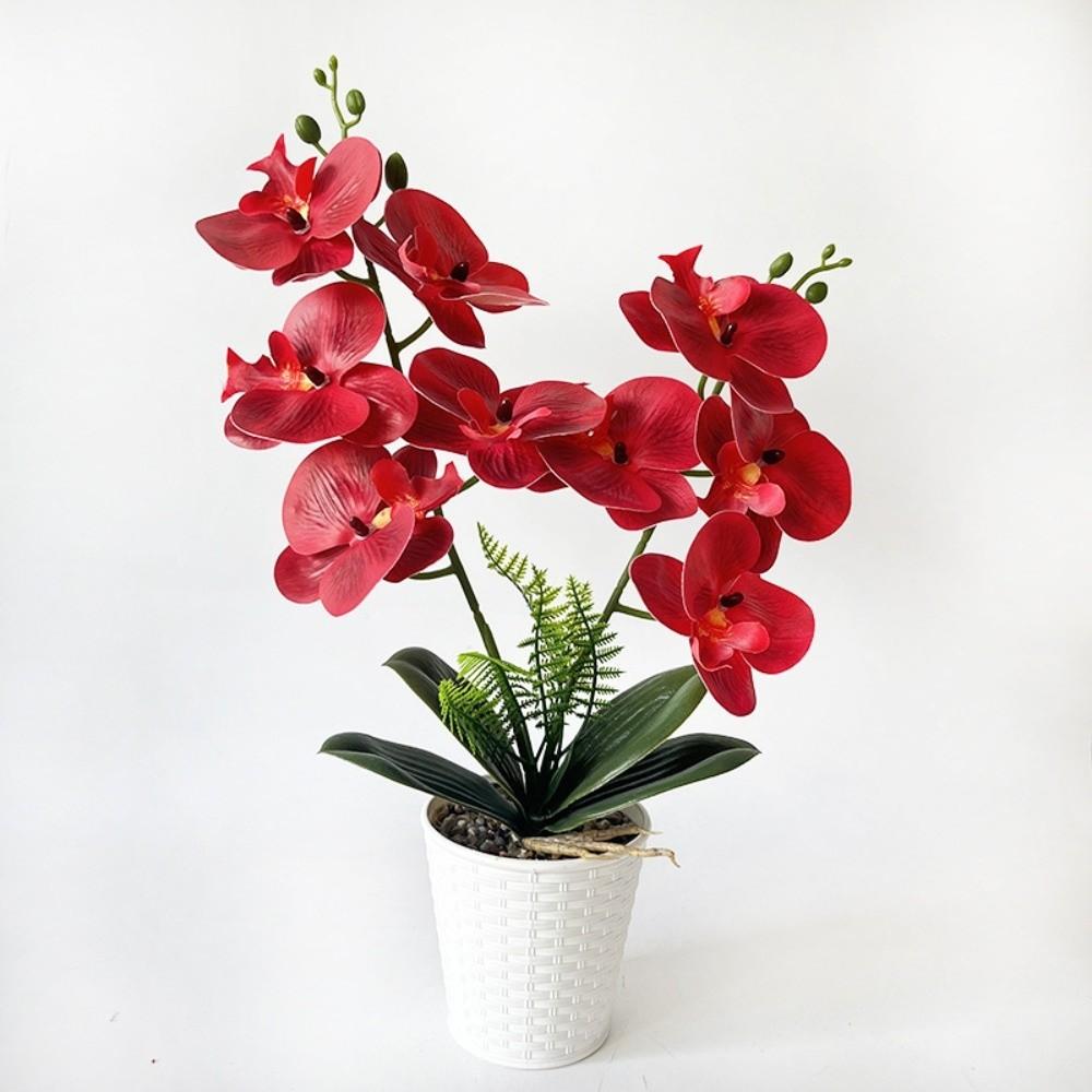 Wielokwiatowa Sztuczna Storczyk Motyl DIY Plastikowy Sztuczny Kwiat Sztuczny Storczyk Bonsai Wystrój Domu