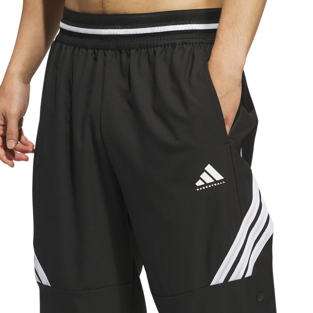 adidas Striped Pattern Relaxed Pants Men Bottoms Black JN1118