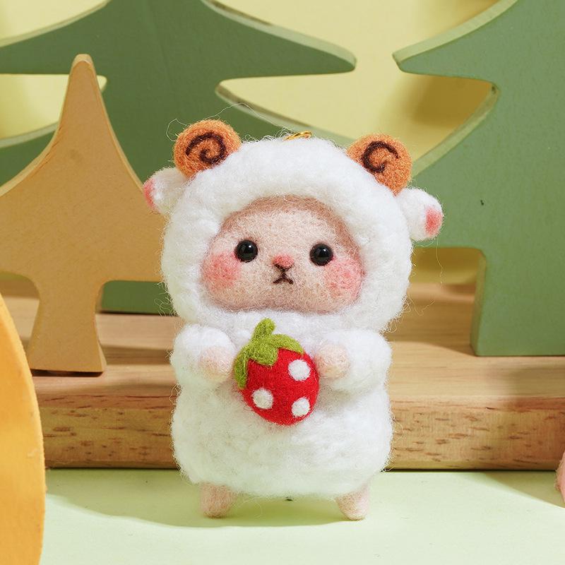 

DIY Wool Felt Sheep Craft Kit - Handmade Ornament & Stress Reliever