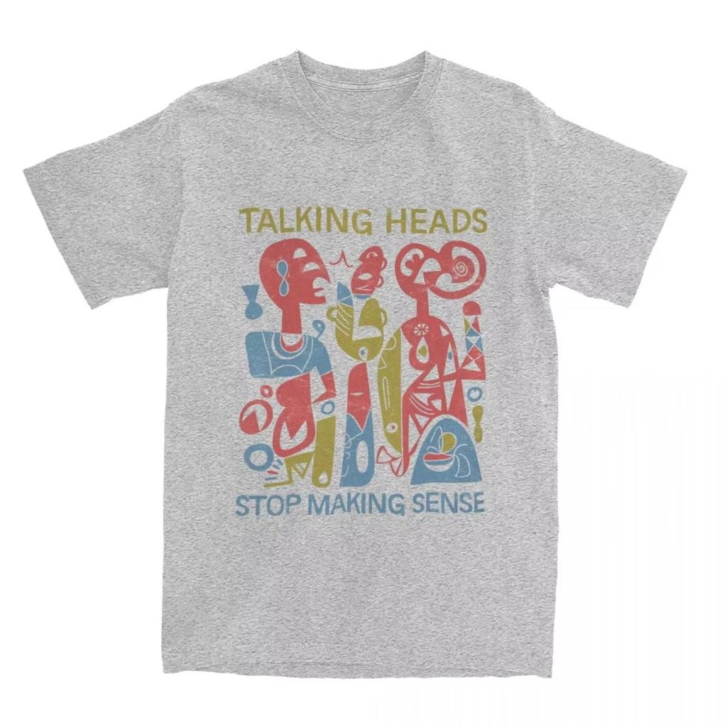 Talking Heads Stop Making Sense Stuff T-Shirt Rock Band Casual Cotton Summer Cotton Men's Women Top Tee Short Sleeve Streetwear
