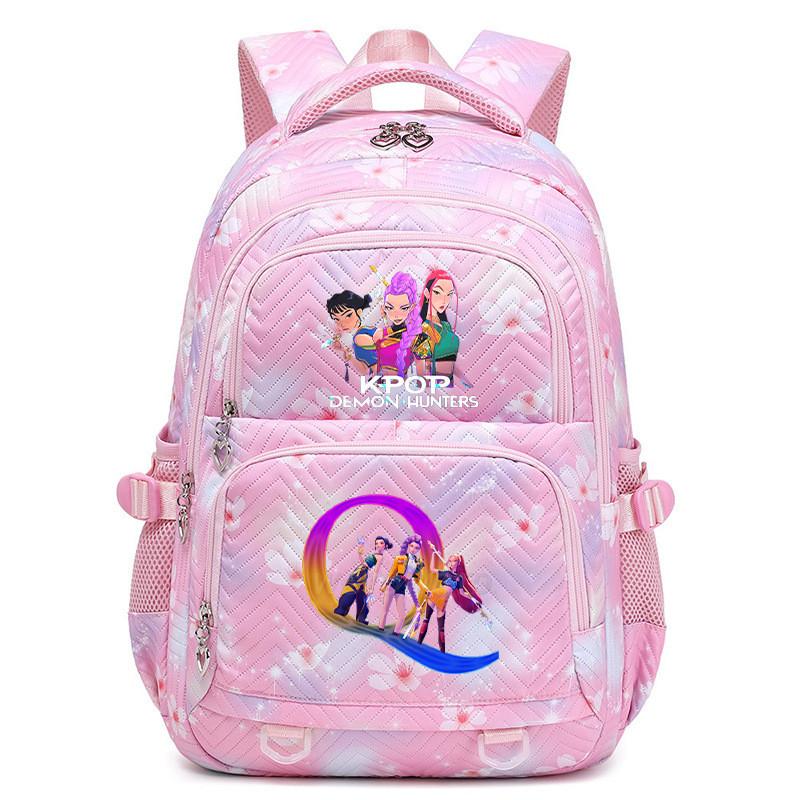 Kinder Mädchen Kpop Rumi Zoey Mira Buchstaben Aufdruck Student Schultasche Wasserdichter Rucksack