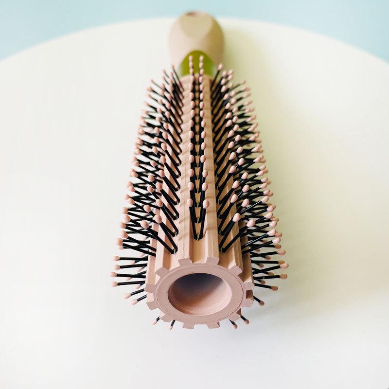 Zylinder Lockenkamm: Flauschige Haarstyling Rundbürste mit Luftkissenmassage