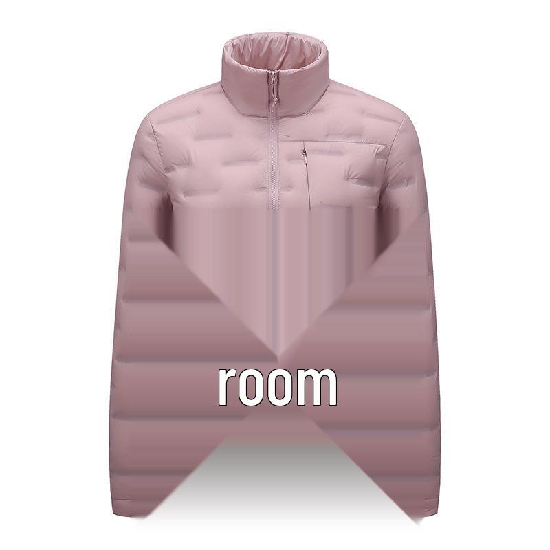 Leichte Daunenjacke für Damen und Herren mit Stehkragen für den Winter - Weiße Entendaune, Modischer Lässiger Warmer Mantel