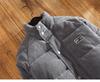 Men's Retro Corduroy Winter Jacket - Thick, Warm, Solid Color, Short Silhouette