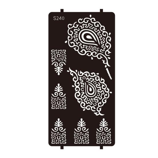 Yousheng Reusable Indian Henna Tattoo Stencils, Mehndi Hand Painting Templates, DIY Flower Pattern for Body Art, Festival Makeup