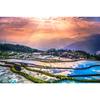 Kit punto croce con pittura a diamante fai da te 5D, tramonto e paesaggio serale, immagine con diamante pieno ricamato a mosaico con strass
