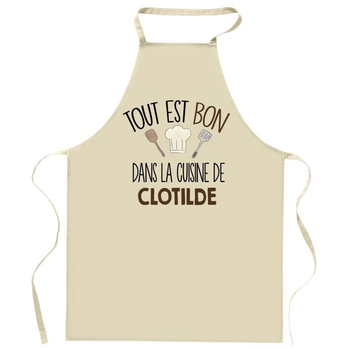 Tablier de cuisine - Planetee - Prénom personnalisé - Impression bretonne - Coton résistant, imprimé en France