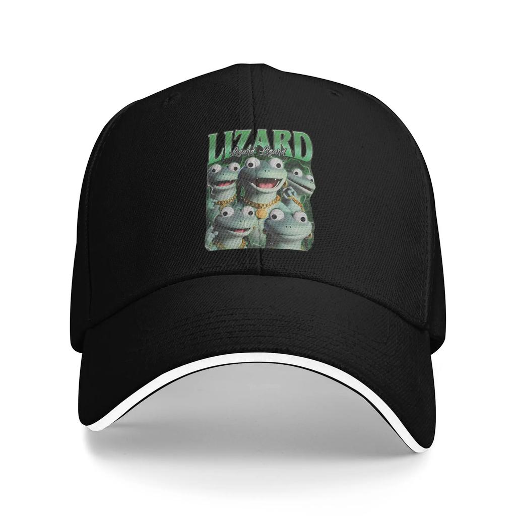 Hoppers Cartoon Tom Lizard Baseball Caps Retro Sandwich Caps Unisex Adjustable Dad Hat Travel Gift