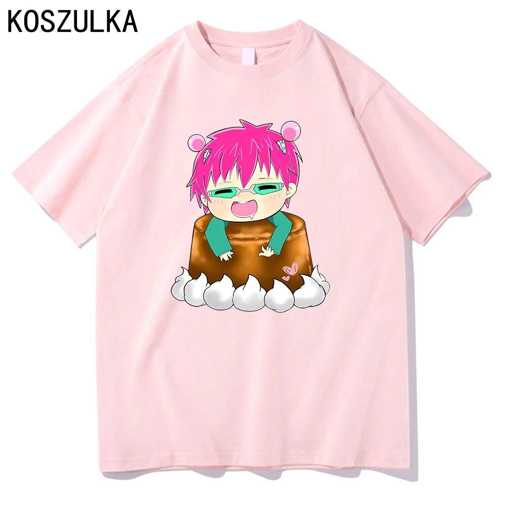 Hot Anime Saiki K T-shirt High Quality Cotton Tee Shirt Summer T Shirts Graphic Sudaderas Kusuo Unisex/women Hip Hop Sweatshirts Unisex