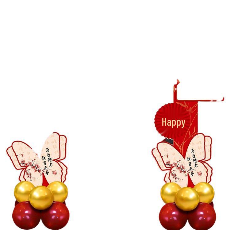 Wedding Balloon Stand Decoration for Courtyard Entrances and Pathways