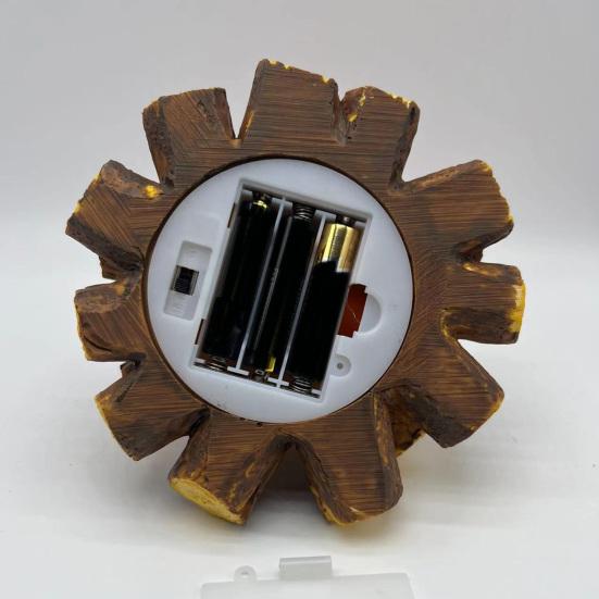 Flackernde Flammen-Effekt LED-Licht Nachtlicht mit einstellbarer Helligkeit Tragbares Fake-Lagerfeuer Weihnachtstisch