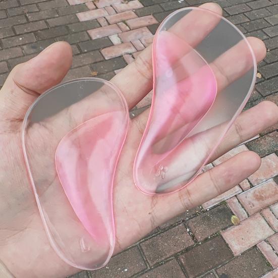 1 Pair Arch Support Insoles Correct Position Shoe Insoles Breathable Skin-Friendly Adhesive Foot Pads for Plantar Fasciitis Flat Feet Relief