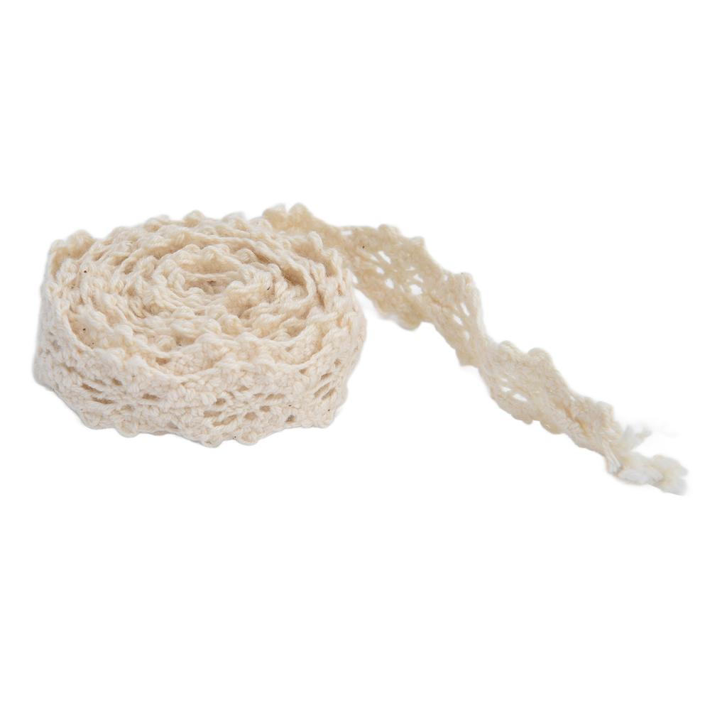 Lace Ribbon 20 Yards 1.5cm Width Retro   Touch Comfort Feel Good Lace Design for Clothes Shoes Hats Bags