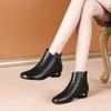 Retro Fashion Thick-heeled Short Boots Autumn and Winter Ankle Boots Women