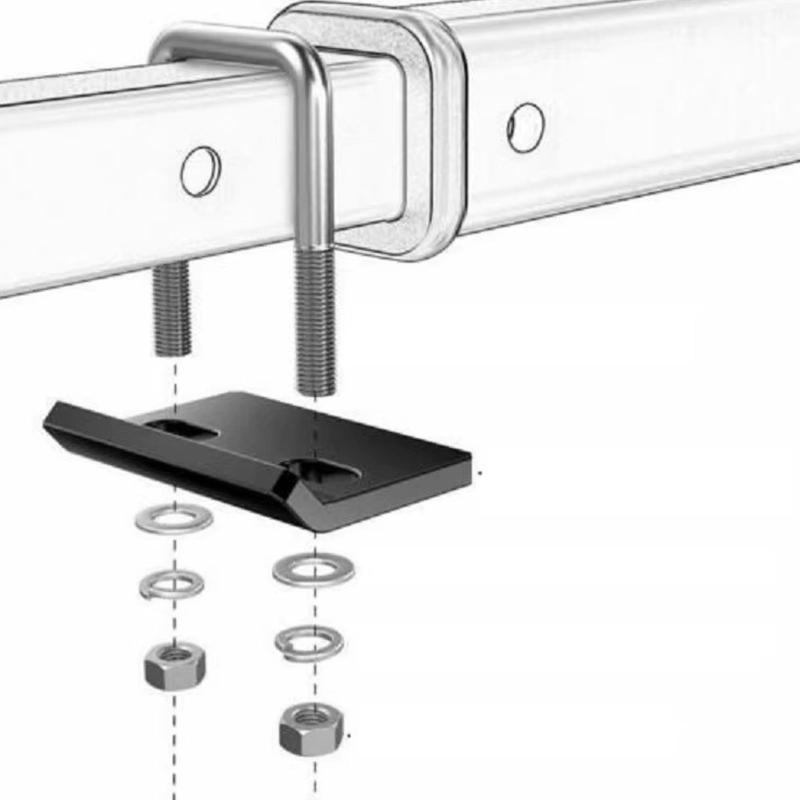 Heavy Duty Trailer Hitch Stabilizer Plates Set of 2 Universal Suitable for Campers Anti Vibration Secure Towing Solution