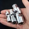 1/3pcs Chrome Vanadium Universal Joint 1/4" 3/8" 1/2" Extension Bar Socket Wrench Removal Tools Accessories Car Repair Tools