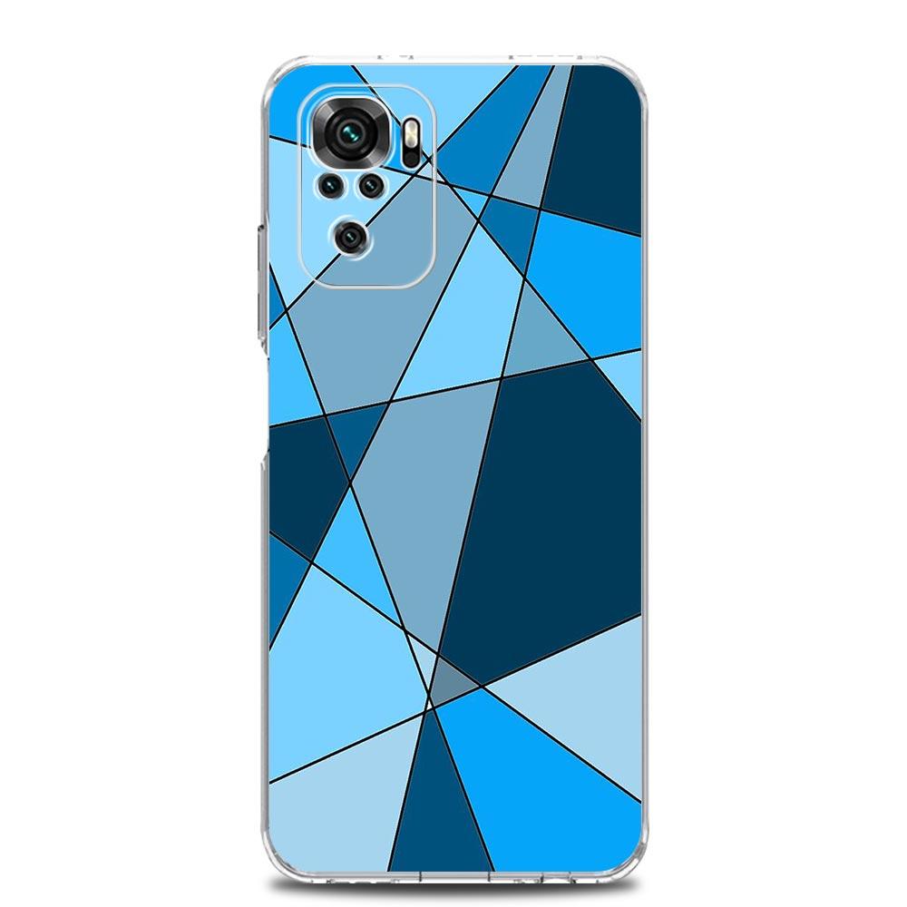 Phone Case For Xiaomi Redmi Note 15 14 13 12 4G 10 11 Pro Plus 5G 14C 13C 12C 10C Soft TPU Cover Color Geometry Marble