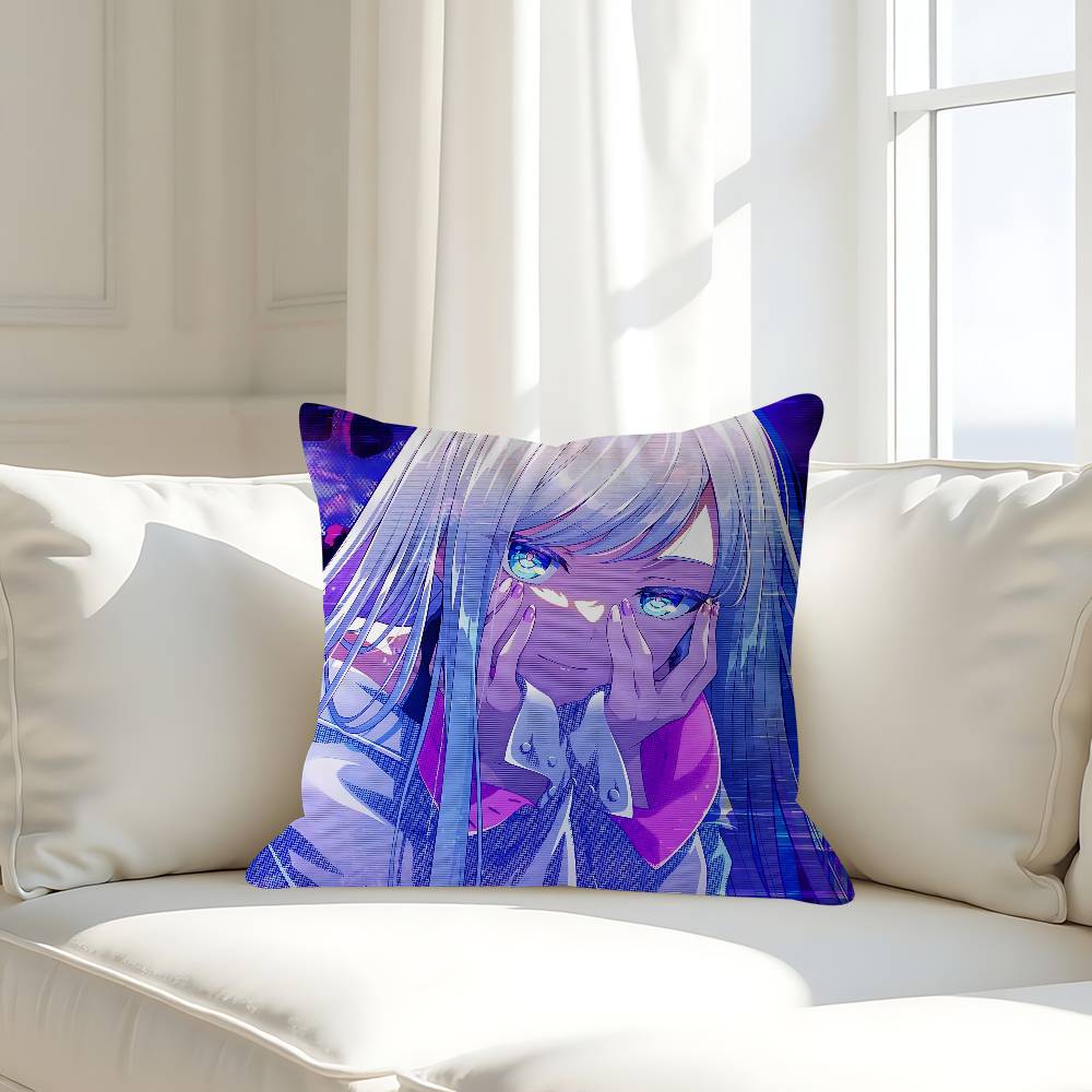 Project SEKAI Yoisaki Kanade Pillow Case Removable Washable Cushion Cover – All-Season Soft Linen