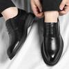 Men's Formal Dress Big Size Elevator Shoes 3CM/6CM/8CM Height Increasing Shoes for Wedding Business Comfortable Leather Oxfords