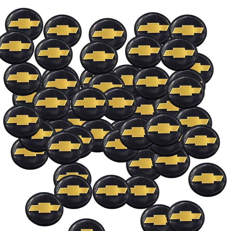 50pcs 100pcs Chevrolet Hot sale 14mm 3D Aluminum Car Logo Key Fob Decoration Emblem Auto Key Badge Sticker Accessories