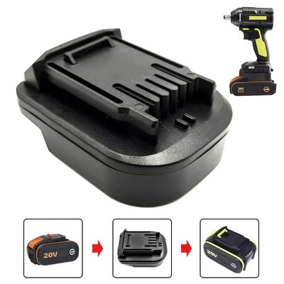 ZWINCKY Battery Adapter For Worx 20v Orange Small Foot Board Electric Conversion To Green Big Foot Board Battery Tools With USB