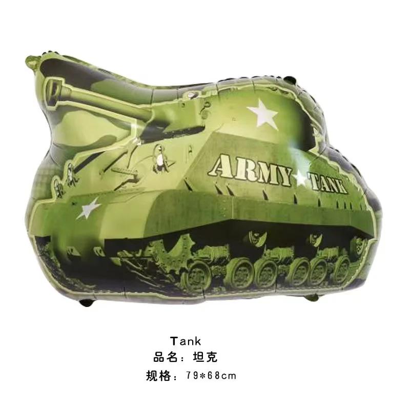 1Pc Cartoon Car Balloons Train Fire Truck Tank Engineering Car Tractor Aluminum Film Balloon Birthday Party Baby Shower Toy