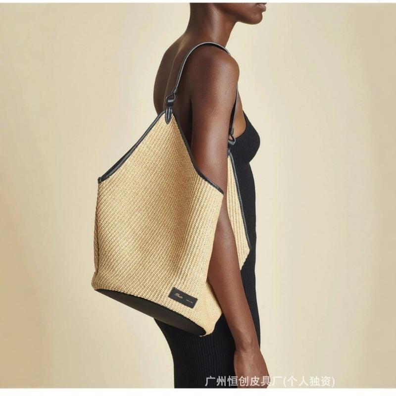 Khaite new handbag grass woven bag women's summer niche designer single shoulder armpit