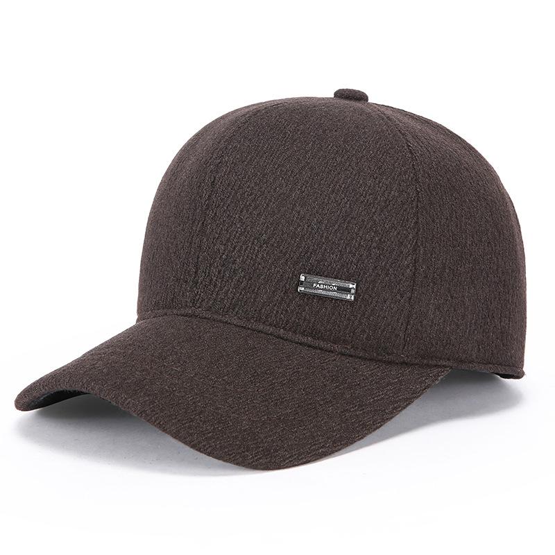 Autumn Winter Thick Baseball Cap Middle-Aged and Elderly Men's Warm Cap