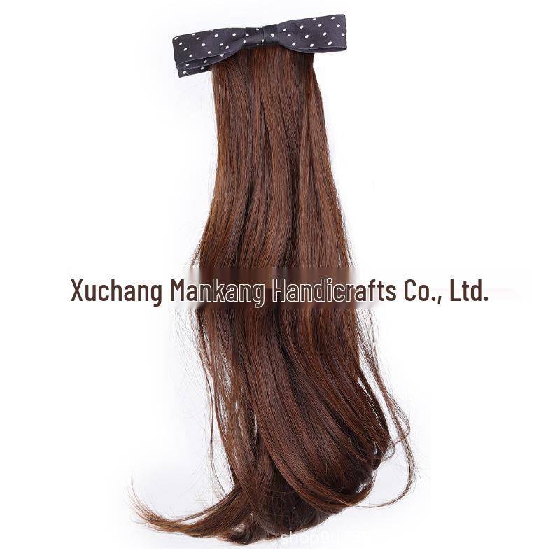 Polka Dot Banana Clip for Women - Small Butterfly Claw for Natural, Fluffy Low Ponytail and Increased Hair Volume