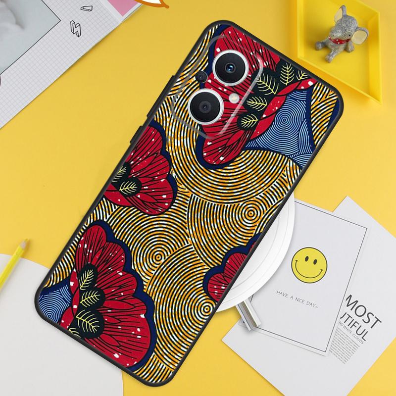 African Wax Print Design Cover For OPPO Reno 8 Lite 10 7 6 5 4 3 2Z 4Z 5Z 8T OPPO Find X3 Neo X5 X6 Pro X2 Lite Case