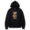 Men's Violent Bear Print Hoodie - Trendy European Fashion Pullover