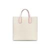 Michael Kors Mk Kenly Vintage Color Block Large Capacity Pvc Tote Bag Women Tote Bags Vanilla-White Pink 35T0GY9T3B-640