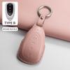 PU Leather Car Smart Remote Key Cover Case For WEY Blue Mountain Highland Mocha Latte DHT-PHEV Key Protecter Shell Accessories