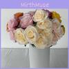 Silk 7 Branch Realistic Artificial Roses Wedding Photography Props Home Decor
